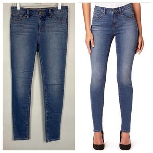 𝅺miracle Jean Faith Skinny Medium Wash Stretch Slimming Jeans Women's Size 4